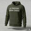 sweat JE PREFERE MON CHIEN