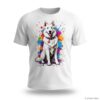 TEE SHIRT BERGER BLANC SUISSE GRAFFITI
