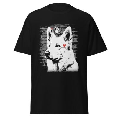 T-Shirt Berger Blanc Suisse Style Banksy
