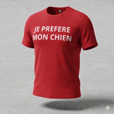 T-shirt  JE PREFERE MON CHIEN
