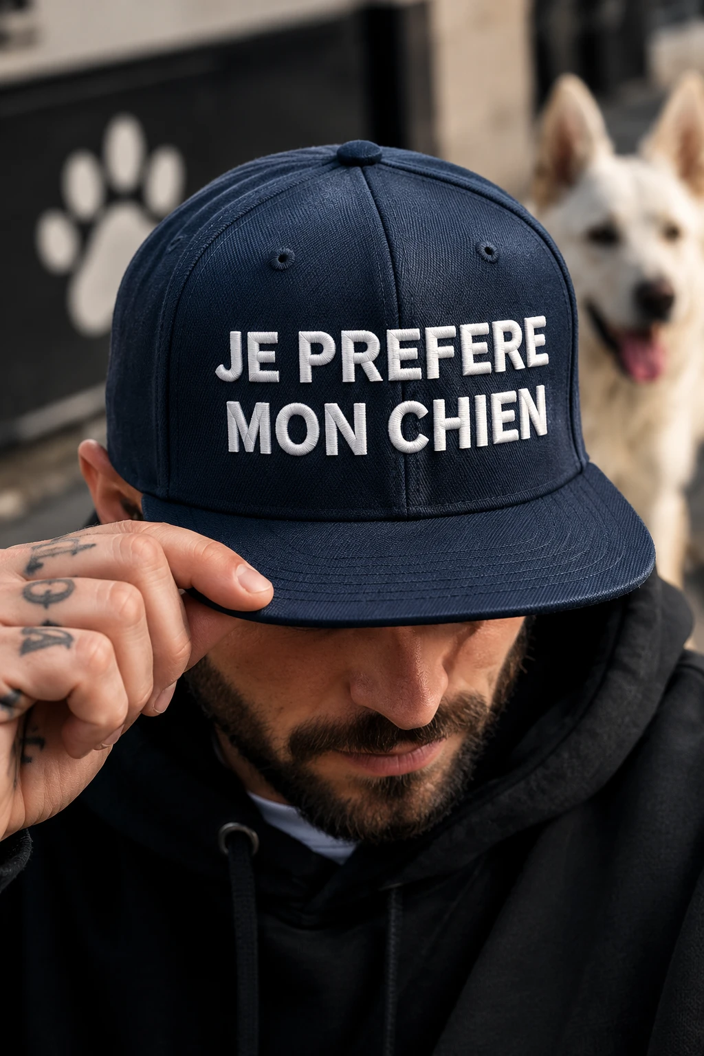 Casquette Je préfère mon chien