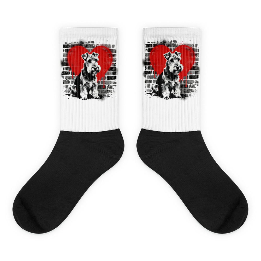 Chaussettes Bedlington Terrier – Street Art – AMOUR CHIEN