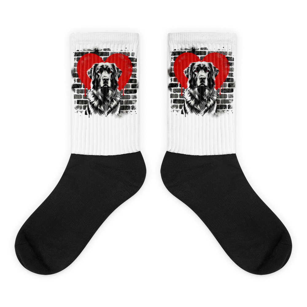 Chaussettes Montagne des Pyrénées – Street Art – AMOUR CHIEN