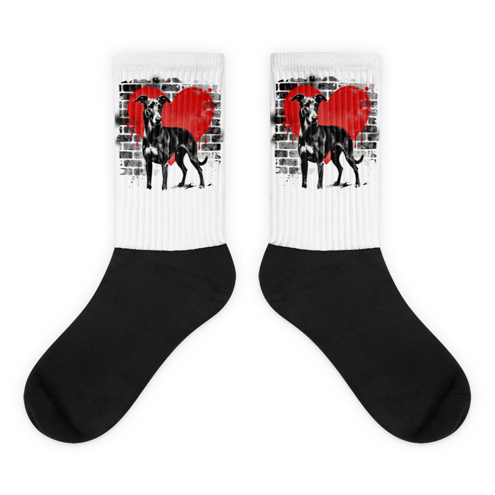 Chaussettes Petit Lévrier Italien – Street Art – AMOUR CHIEN