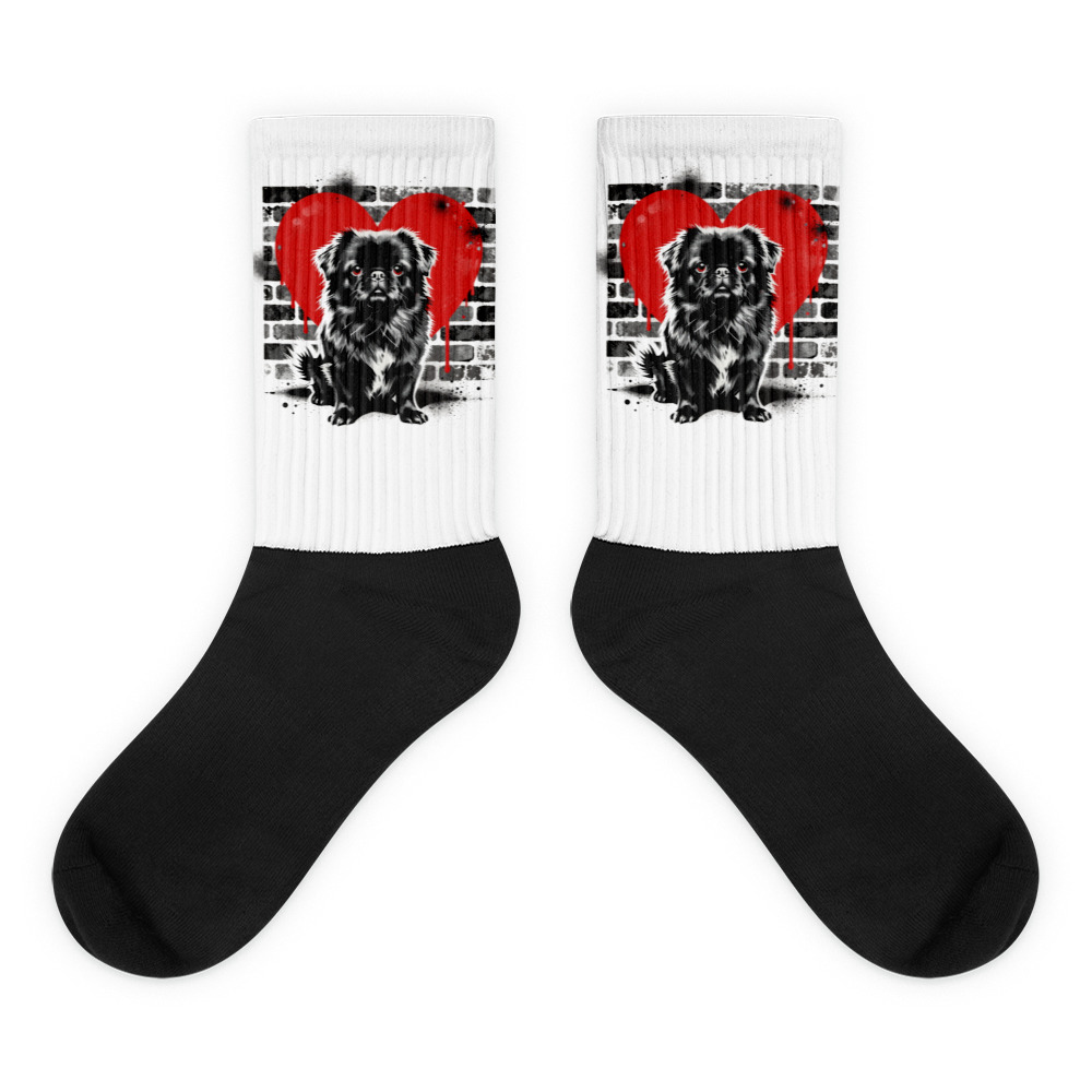 Chaussettes Pékinois – Street Art – AMOUR CHIEN