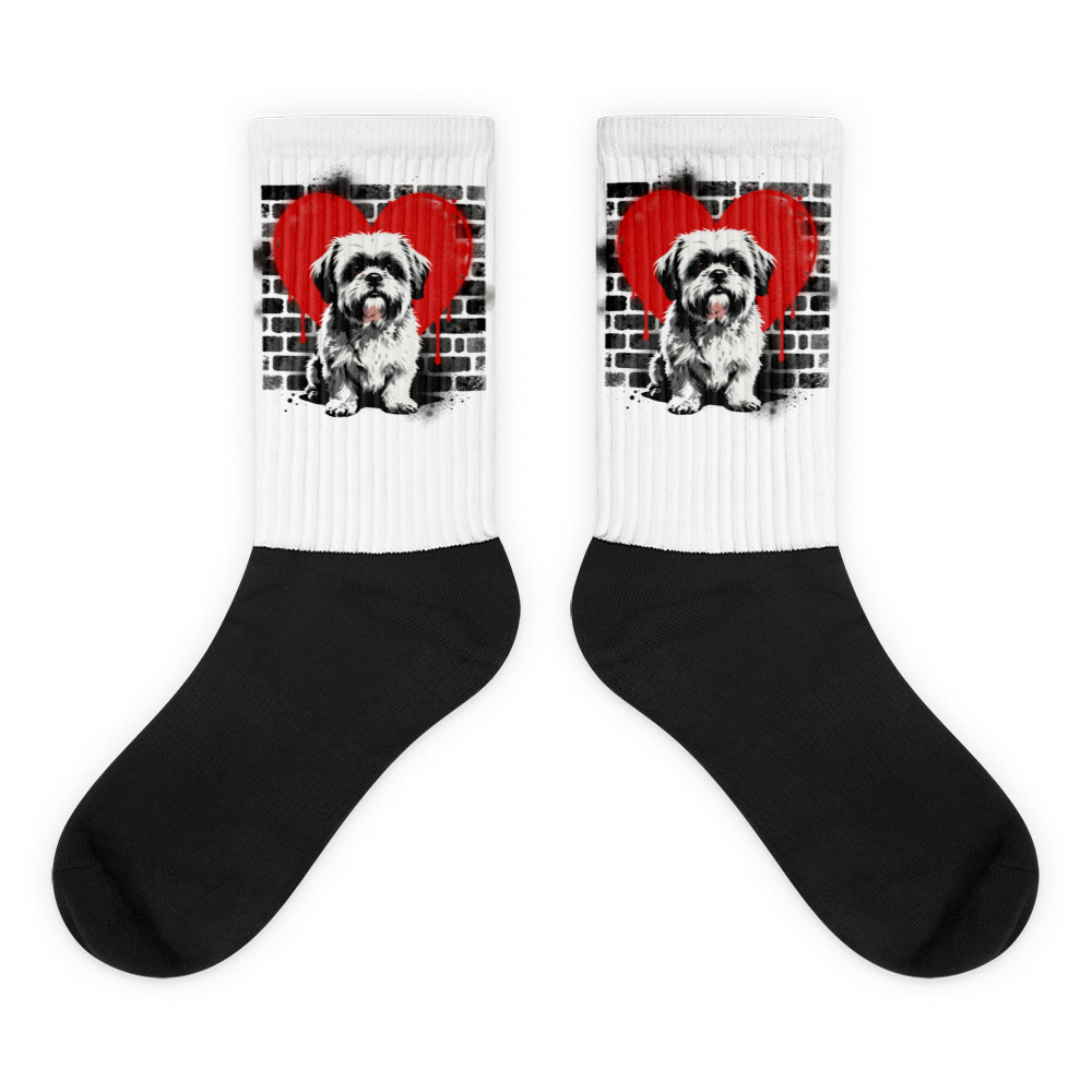 Chaussettes Shih Tzu – Street Art – AMOUR CHIEN