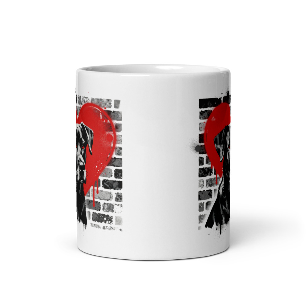Mug Akbash – Street Art – vue 3 – AMOUR CHIEN