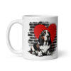 Mug Basset Hound – Street Art – vue 2 – AMOUR CHIEN
