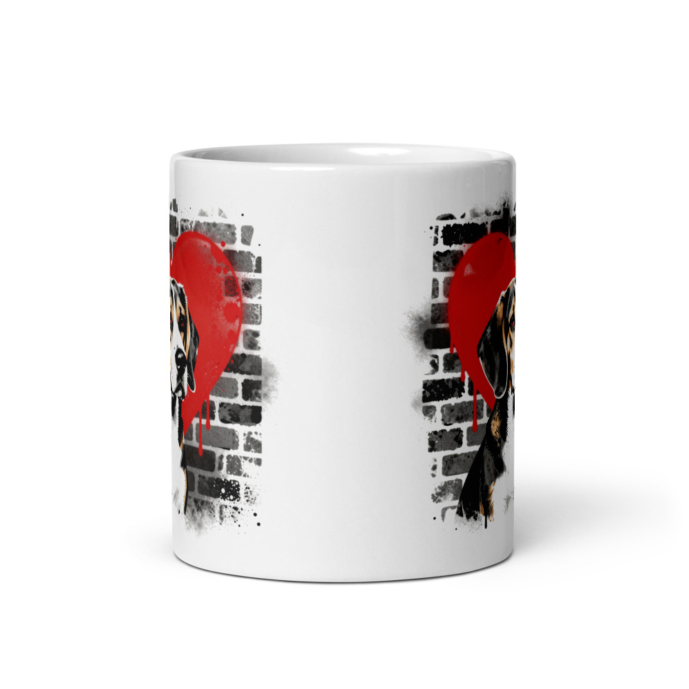 Mug Beagle – Street Art – vue 3 – AMOUR CHIEN
