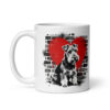 Mug Bedlington Terrier – Street Art – vue 2 – AMOUR CHIEN