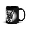 Mug Malinois – Black & White – vue 2 – AMOUR CHIEN