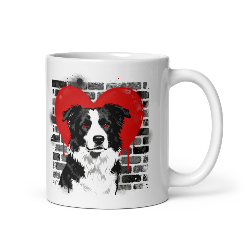Mug Border Collie – Street Art – AMOUR CHIEN