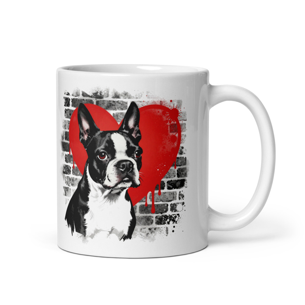 Mug Boston Terrier – Street Art – AMOUR CHIEN
