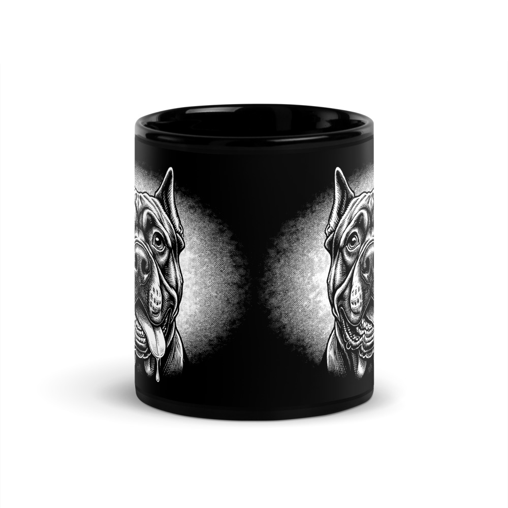 Mug Cane Corso – Black & White – vue 3 – AMOUR CHIEN