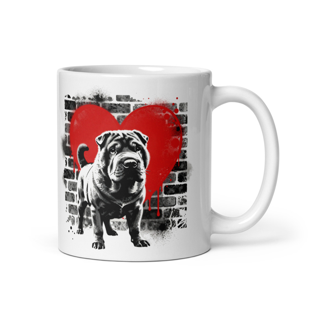 Mug Shar Peï – Street Art – AMOUR CHIEN