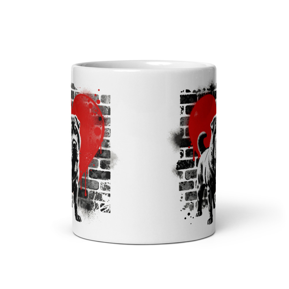 Mug Shar Peï – Street Art – vue 3 – AMOUR CHIEN