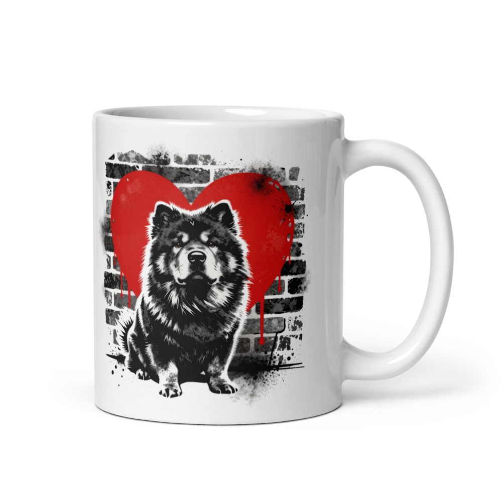 Mug Chow-Chow – Street Art – AMOUR CHIEN