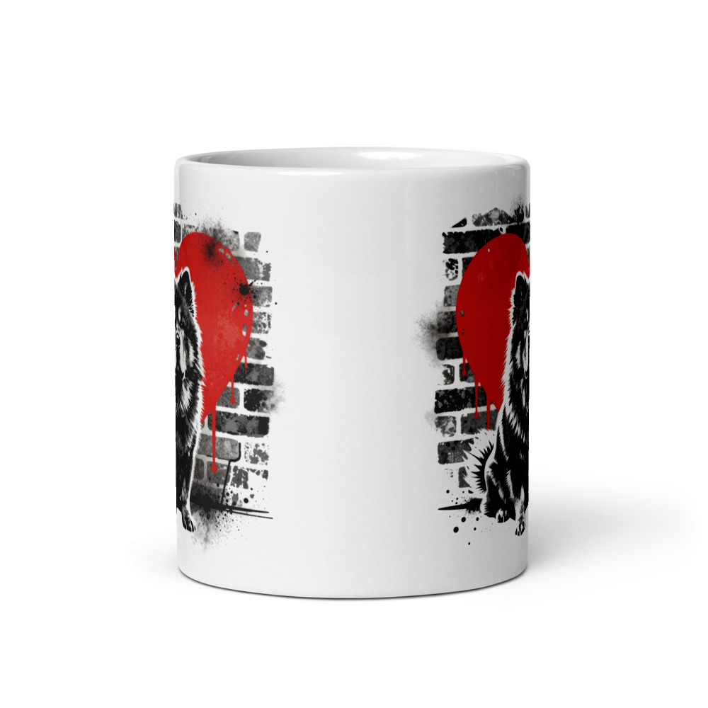 Mug Chow-Chow – Street Art – vue 3 – AMOUR CHIEN