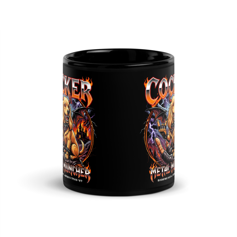 Mug Cocker – Metal – vue 3 – AMOUR CHIEN