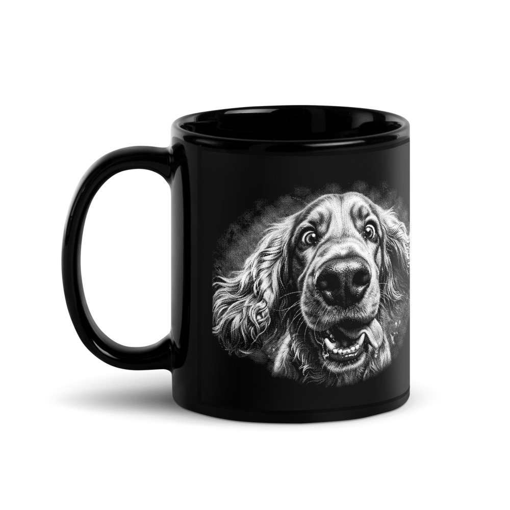 Mug Cocker – Black & White – AMOUR CHIEN