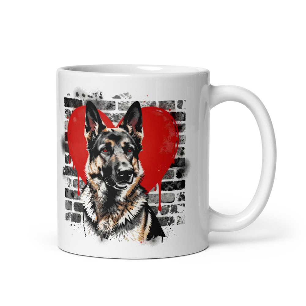 Mug Berger Allemand – Street Art – AMOUR CHIEN