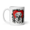 Mug Golden Retriever – Street Art – vue 2 – AMOUR CHIEN