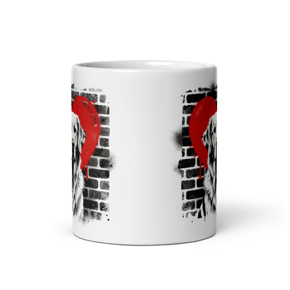 Mug Golden Retriever – Street Art – vue 3 – AMOUR CHIEN