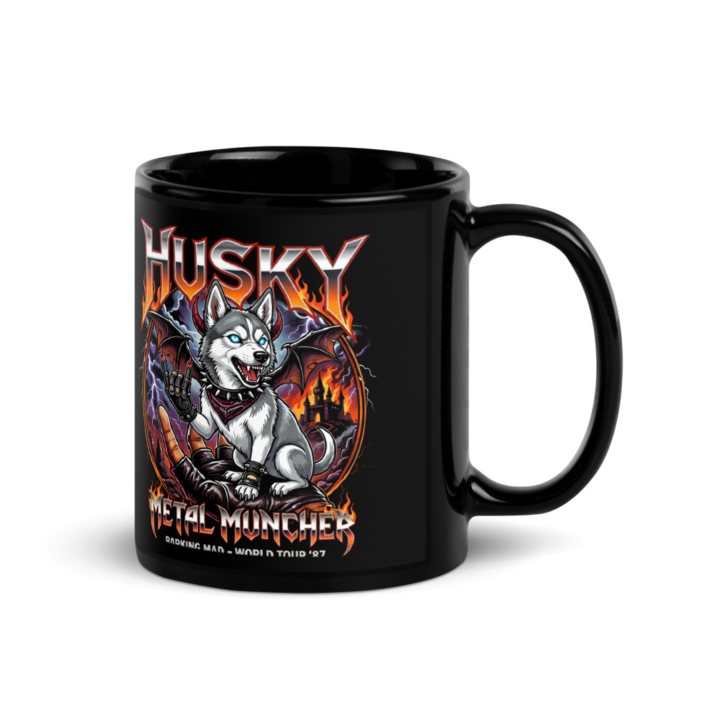Mug Husky – Metal – vue 2 – AMOUR CHIEN