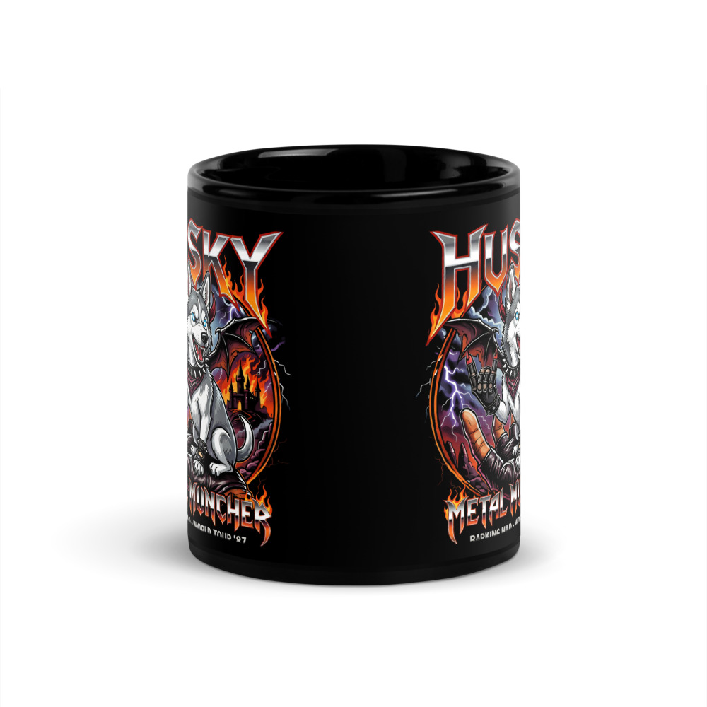 Mug Husky – Metal – vue 3 – AMOUR CHIEN
