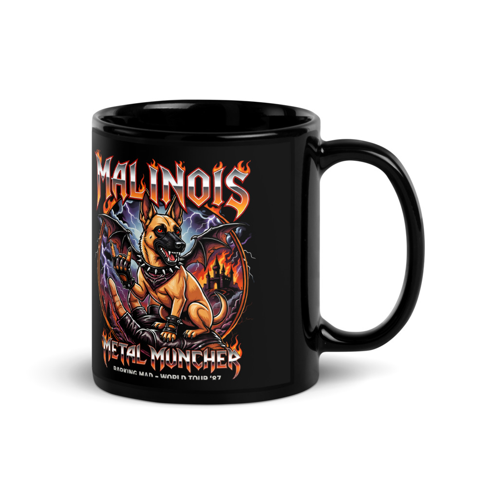 Mug Malinois – Metal – vue 2 – AMOUR CHIEN