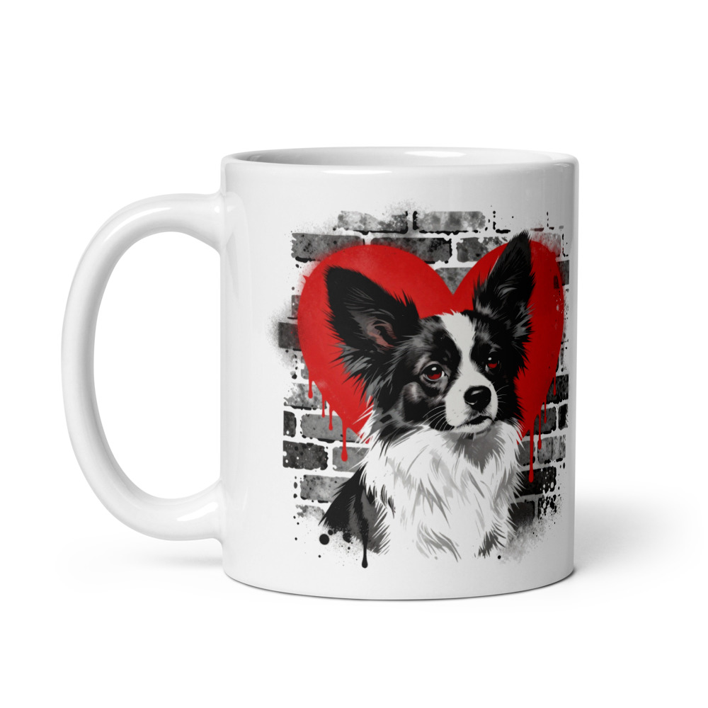Mug Papillon – Street Art – vue 2 – AMOUR CHIEN