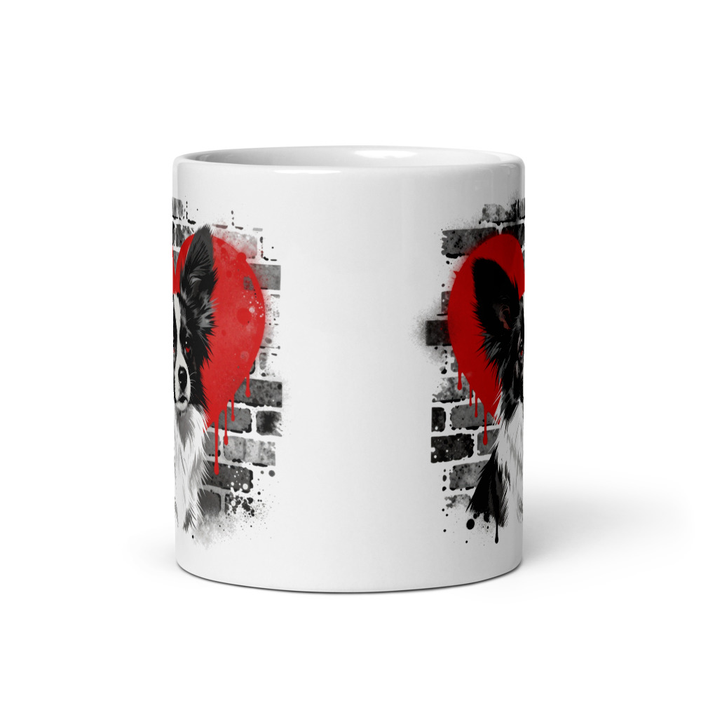 Mug Papillon – Street Art – vue 3 – AMOUR CHIEN