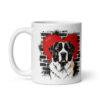 Mug Saint-Bernard – Street Art – vue 2 – AMOUR CHIEN