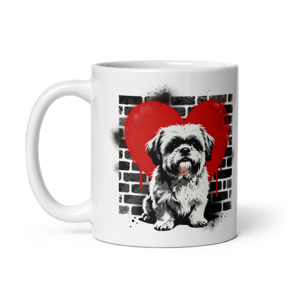 Mug Shih Tzu – Street Art – vue 2 – AMOUR CHIEN