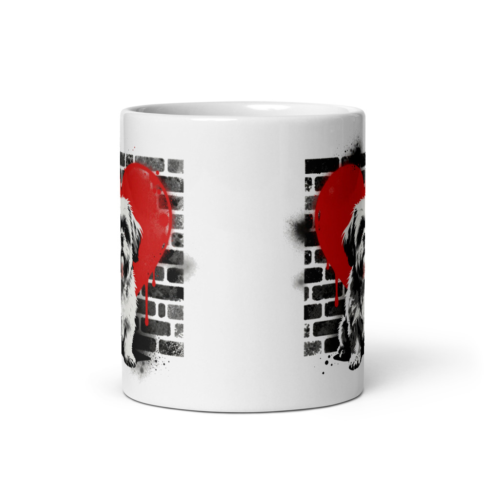 Mug Shih Tzu – Street Art – vue 3 – AMOUR CHIEN