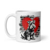 Mug Fox Terrier à poil lisse – Street Art – vue 2 – AMOUR CHIEN