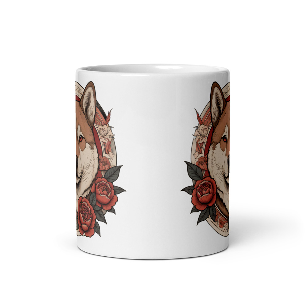 Mug Akita Inu – Tattoo – vue 3 – AMOUR CHIEN