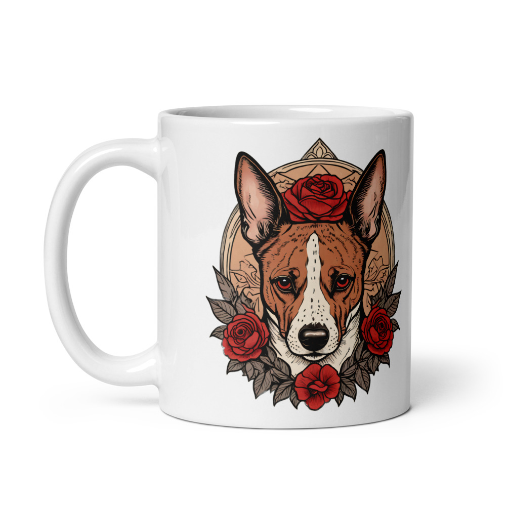 Mug Basenji – Tattoo – vue 2 – AMOUR CHIEN
