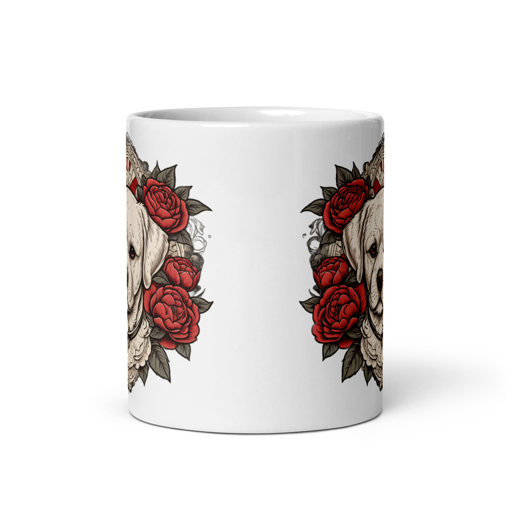 Mug Bichon Frisé – Tattoo – vue 3 – AMOUR CHIEN