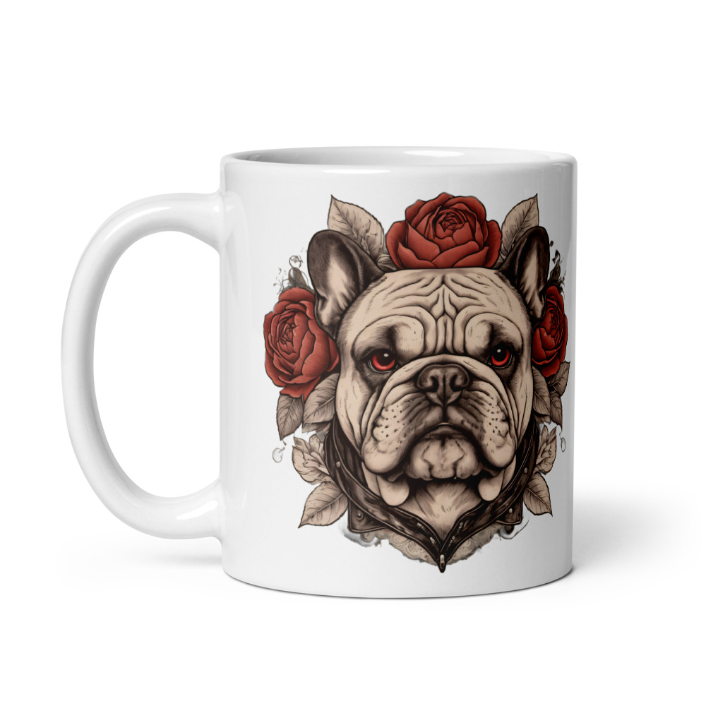 Mug Bouledogue – Tattoo n° 2 – vue 2 – AMOUR CHIEN
