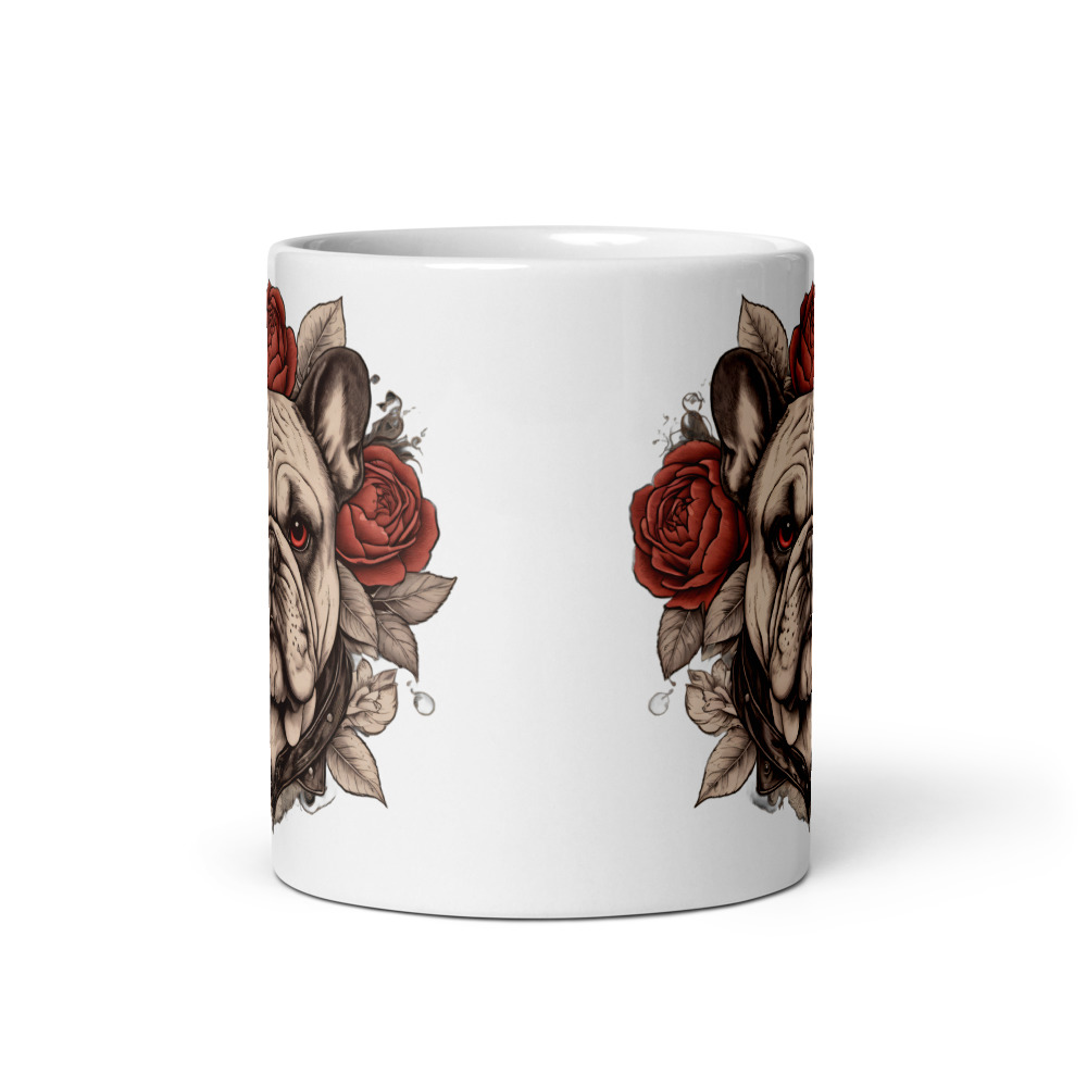 Mug Bouledogue – Tattoo n° 2 – vue 3 – AMOUR CHIEN