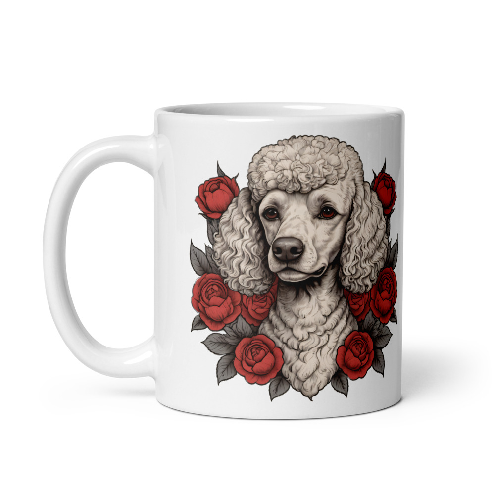 Mug Caniche – Tattoo – vue 2 – AMOUR CHIEN