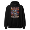 Sweat à capuche Berger Australien – Metal – noir – AMOUR CHIEN