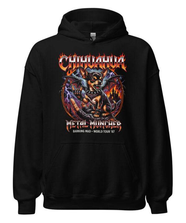Sweat à capuche Chihuahua Metal
