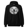 Sweat à capuche Golden Retriever – Black & White – noir – AMOUR CHIEN