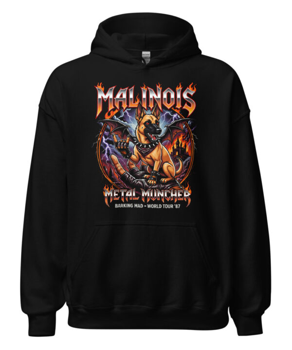 Sweat à capuche Malinois Metal