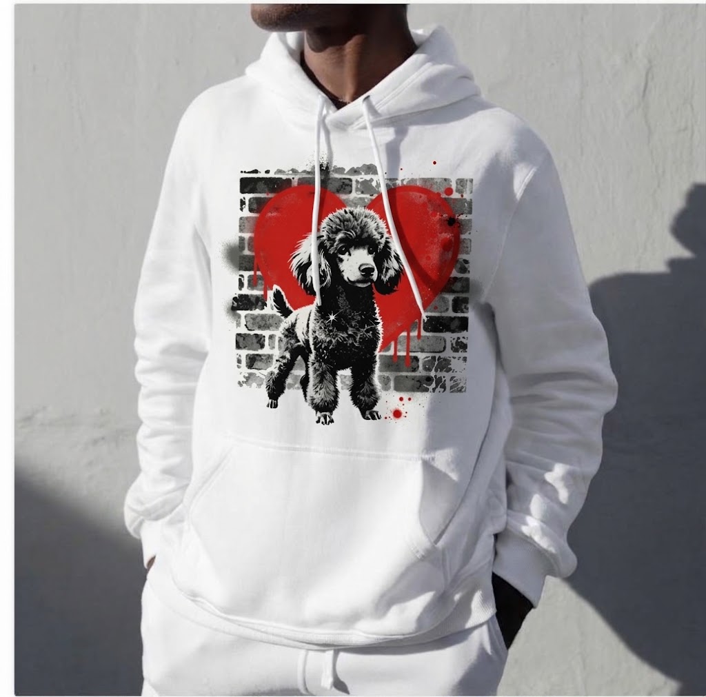 Sweat à capuche Caniche