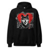 Sweat à capuche Akita – Street Art – noir – AMOUR CHIEN