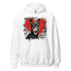 Sweat à capuche Basenji – Street Art – blanc – AMOUR CHIEN