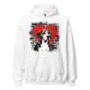 Sweat à capuche Beagle – Street Art – blanc – AMOUR CHIEN